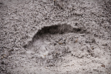 Road gravel, sand and granite gravel texture. Crushed Gravel background. Pile of Stones texture. Industrial coals