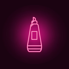 foundation cream neon icon. Elements of Women's accessories set. Simple icon for websites, web design, mobile app, info graphics