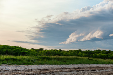 Thunderstorm working its way toward West Island