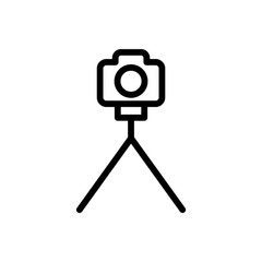 Camera, tripod icon - Vector. Photo concept vector illustration.