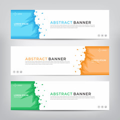 banner template, ink style, vector illustration