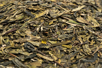 A Bunch Of Loose Leaf Green Tea