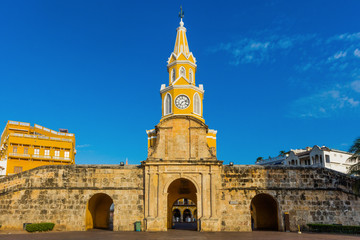 Obraz premium Plaza de la Paz Centro Historico aera of Cartagena de los indias Bolivar in Colombia South America