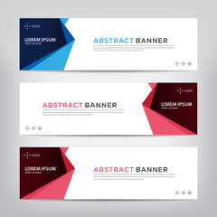 web banner template, vector illustratio