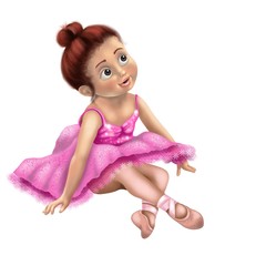 little girl in pink ballerina tutu © Lisa