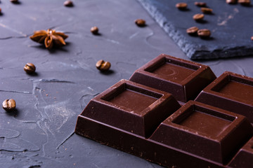 Broken chocolate bar