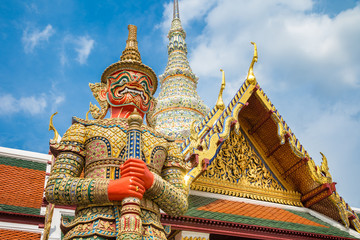 Obraz premium Jade Buddha Temple, Grand Palace, Bangkok, Thailand