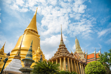 Fototapeta premium Jade Buddha Temple, Grand Palace, Bangkok, Thailand