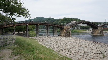 Fototapeta premium 日本三名橋「錦帯橋」の絶景！