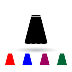long dress multi color icon. Elements of clothes set. Simple icon for websites, web design, mobile app, info graphics