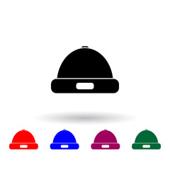 winter hat multi color icon. Elements of clothes set. Simple icon for websites, web design, mobile app, info graphics