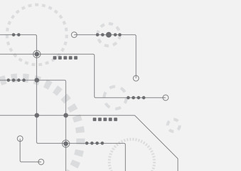 Abstract geometric connect lines and dots.Simple technology graphic background.Illustration Vector design Network and Connection concept.