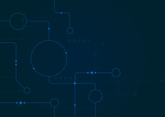 Abstract geometric connect lines and dots.Simple technology graphic background.Illustration Vector design Network and Connection concept.