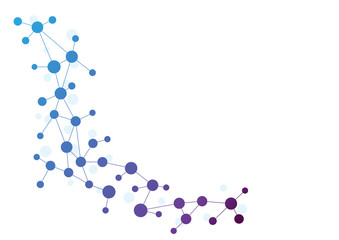 Abstract geometric connect lines and dots.Simple technology graphic background.Illustration Vector design Network and Connection concept.