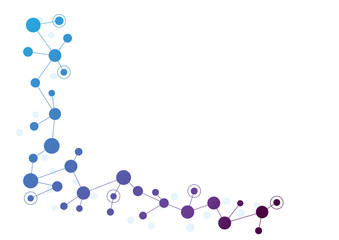 Abstract geometric connect lines and dots.Simple technology graphic background.Illustration Vector design Network and Connection concept.