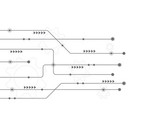 Abstract geometric connect lines and dots.Simple technology graphic background.Illustration Vector design Network and Connection concept.