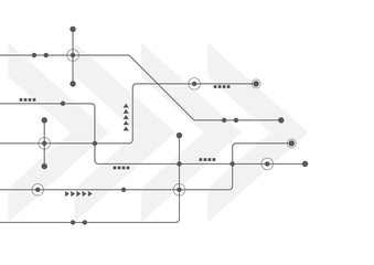 Abstract geometric connect lines and dots.Simple technology graphic background.Illustration Vector design Network and Connection concept.