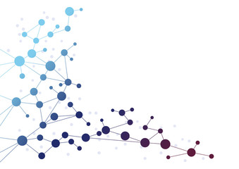 Abstract geometric connect lines and dots.Simple technology graphic background.Illustration Vector design Network and Connection concept.