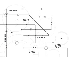 Abstract geometric connect lines and dots.Simple technology graphic background.Illustration Vector design Network and Connection concept.