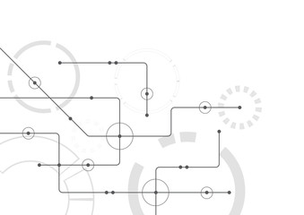 Abstract geometric connect lines and dots.Simple technology graphic background.Illustration Vector design Network and Connection concept.
