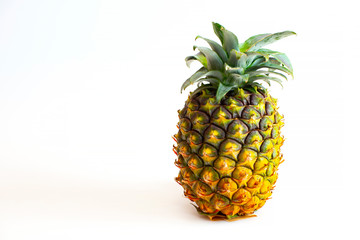 Pineapple on the white background