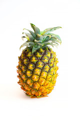 Pineapple on the white background