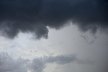 Fototapeta na wymiar Dark cloud sky.