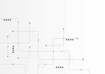 Abstract geometric connect lines and dots.Simple technology graphic background.Illustration Vector design Network and Connection concept.