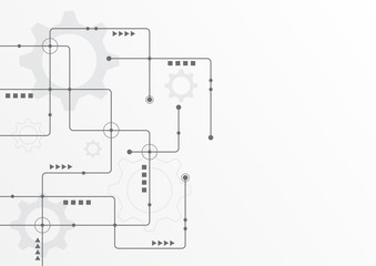 Abstract geometric connect lines and dots.Simple technology graphic background.Illustration Vector design Network and Connection concept.