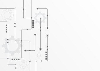 Abstract geometric connect lines and dots.Simple technology graphic background.Illustration Vector design Network and Connection concept.