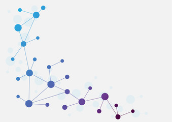 Abstract geometric connect lines and dots.Simple technology graphic background.Illustration Vector design Network and Connection concept.