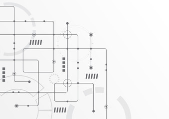 Abstract geometric connect lines and dots.Simple technology graphic background.Illustration Vector design Network and Connection concept.