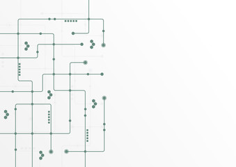 Abstract geometric connect lines and dots.Simple technology graphic background.Illustration Vector design Network and Connection concept.