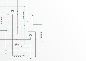 Abstract geometric connect lines and dots.Simple technology graphic background.Illustration Vector design Network and Connection concept.