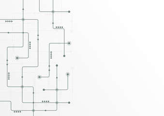 Abstract geometric connect lines and dots.Simple technology graphic background.Illustration Vector design Network and Connection concept.