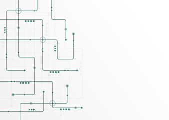 Abstract geometric connect lines and dots.Simple technology graphic background.Illustration Vector design Network and Connection concept.