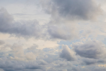 Sky and clouds before sunset