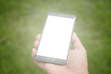 Smartphone in hand