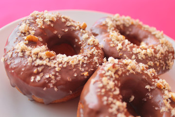 DONAS DE CHOCOLATE Y ALMENDRAS