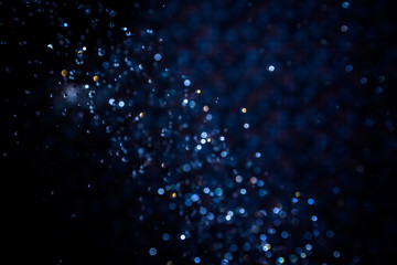 Black Bokeh water