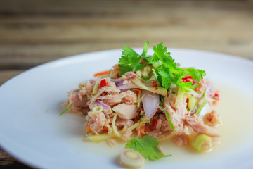 salad with shrimps