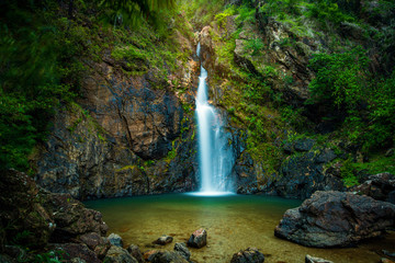 Fototapeta na wymiar Chokkradin Waterfall in rainforest
