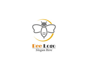 Bee Logo icon Template vector design