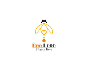 Bee Logo icon Template vector design