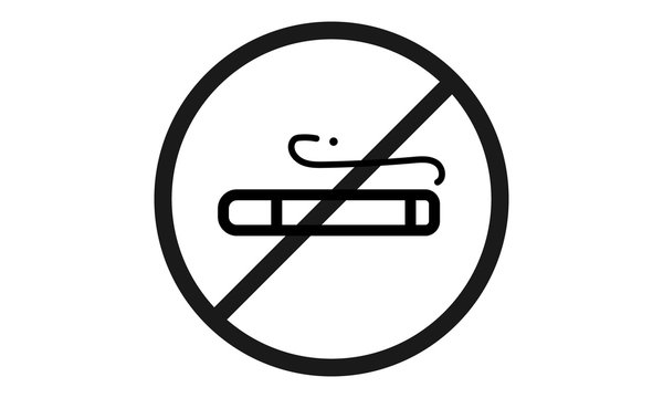  Dont smoke prohibition sign vector image
