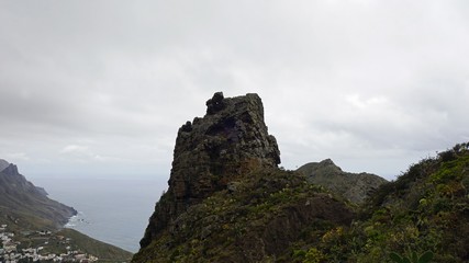 exotic landscape in anaga mountains