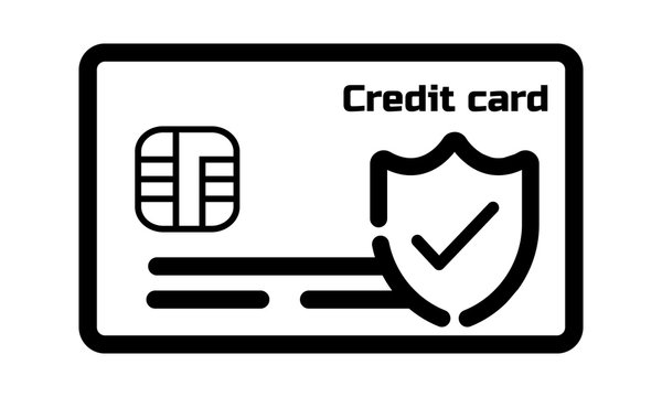 Approved credit card icon vector image 