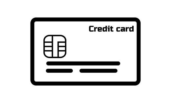  Credit card icon vector image