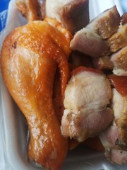 roasted chicken on a plate