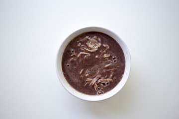 Korean food red bean noodle